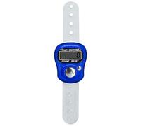 Compteur électronique de doigts Clicker | Compteur d'écran numérique | Écran numérique, compteur de doigts réinitialisable pour Crochet, comptage, sport, stock, rondes et tissus