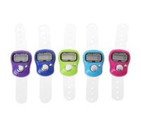 Compteur électronique numérique, 6 Pcs Compteur de Mains Avec Affichage LCD à 5 Chiffres, Mini compteur de doigts numérique LED, pour Golf, Inventaire, Sports, Marketing, avion