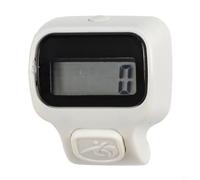 Compteur électronique portable avec grand écran LED, clic silencieux ergonomique pour fitness, course à pied, yoga, tricotage, comptage de rangées, compteur numérique portable (blanc)