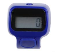 Compteur électronique portable ergonomique avec grand écran LED jusqu'à 99999 bouton silencieux pour fitness, course à pied, yoga, inventaire, rouge (bleu foncé)