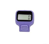 Compteur électronique portable ergonomique avec grand écran LED jusqu'à 99999 bouton silencieux pour fitness, course à pied, yoga, inventaire, rouge (violet)
