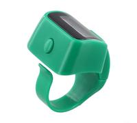 Compteur électronique portable ergonomique avec grand écran LED jusqu'à 99999 bouton silencieux pour fitness, course à pied, yoga, inventaire, rouge (vert)