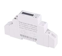 Compteur Énergie Électrique Monophasé LCD 5 + 1 Digits, Rail DIN 35mm, 18mm Modulus, 220-230V 5 (20) A - Précision Niveau 1, Installation Facile, Usage Résidentiel et Industr