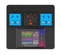 Compteur Énergie WiFi AC85-265V 16A pour alarme Surcharge Compteur(tooth) | WiFi connecté, pour alarme surcharge, coupure auto, compatible pour ios pour android, contrôle à distance