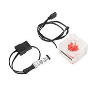 Compteur filetage G1/4, compteur de vitesse à 8 turbines, indicateur avec lic, 3 voies pour système PC (Red)