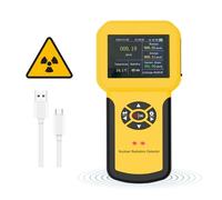 Compteur Geiger 886A, Détecteur de Radiation Nucléaire Professionnel avec Alarme et Enregistrement de Données, Rayonnement Dosimètre Personnel Radioactivité Moniteur Portable pour Bêta Gamma Rayons X