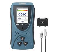 Compteur Geiger AEGTEST Radar-5633 Détecteur de rayonnement nucléaire avec écran LCD, Dosimètre Rechargeable pour la Détection de Rayons Beta Gamma X, Mesures en CPM μSv/h μR/h μSv - Bleu