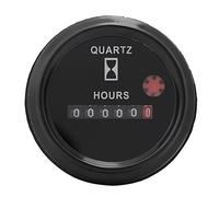 Compteur Horaire à Quartz 12-36V DC AC avec 6 Affichage Digitale Hourmètre de Moteur Professionnel pour Moteur de Bateau/Voiture/Camion