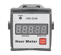 Compteur Horaire AC 220V avec Fonction de Réinitialisation Totalisateur Numérique Compact pour Suivi des Heures de Fonctionnement Moteur Machine et Maintenance