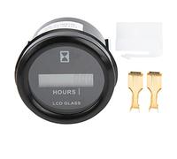 Compteur Horaire Électronique LCD HX748Y, Minuteur Haute Précision Noir - Étanche, Durable, Idéal pour Véhicules et Machines BTP