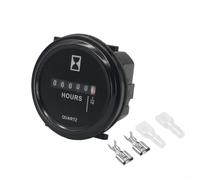 Compteur horaire mécanique pour alimentation AC/DC 6 V 80 V, convient pour les camions pour motos, navires et chariots, étanchéité IP65 et construction résistante aux vibrations