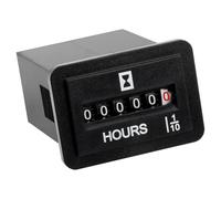 Compteur horaire mécanique Runleader pour l’entretien, Volt.DC 6V à 80V pour tondeuse à gazon, voiturette de golf, bateau, chariot élévateur, camping-car, sawmil, etc.