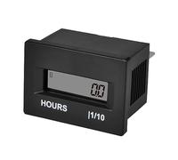 Compteur horaire numérique à cristaux liquides Runleader, compteur horaire inductif du moteur, AC/DC8V à 60V, enregistrement total des heures de fonctionnement pour le générateur de tondeuse à gazon.