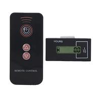 Compteur horaire pour Pelle avec écran LCD, Puce intégrée Universelle, minuterie électronique Industrielle à Distance DC12-36 V pour l'utilisation d'équipements Lourds (Carré)