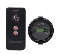 Compteur horaire pour pelle Écran LCD Puce intégrée universelle Utilisations multiples Minuterie à distance industrielle électronique DC12 36 V Carré pour le temps de (Round)