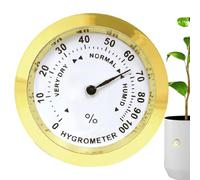 Compteur hygromètre intégré - Mini hygromètre en métal, boîtier indicateur d'humidité avec pointeur | Appareil de mesure d'humidité mécanique compact, compteur de capteur de de l'humidité