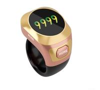 Compteur intelligent avec écran couleur, compteur de prière électronique pour rituels religieux, rechargeable par USB-C, étanche, design compact pour les déplacements, différentes tailles et (rose)