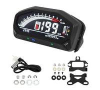 Compteur kilométrique Accessoires Moto LED Compteur De Vitesse Odomètre Tachymètre Indicateur Numérique Instrument Moto Pour 1,2,4 Cylindres YG150-23
