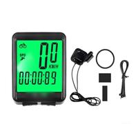 Compteur kilométrique avancé pour vélo avec rétroéclairage LED lumineux, marche/arrêt automatique et plusieurs fonctionnalités pour cyclistes (vert fil)