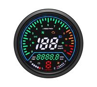 Compteur Kilométrique Compteur De Vitesse De Moto 12000 TR/Min Km/h Mph Odomètre Jauge De Tension Jauge De Carburant Indicateur De Vitesse Tableau De Bord Numérique
