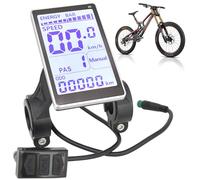 Compteur kilométrique de vélo, Compteur kilométrique et de Vitesse, écran LCD étanche 24 V 36 V 48, Ordinateur vélo Filaire antidérapant Portable pour Cyclistes sur Route, vététistes, é