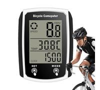 Compteur kilométrique de vélo, compteur kilométrique pour vélo - Odomètre et compteur de vitesse de cyclisme avec câble imperméable avec écran rétroéclairé