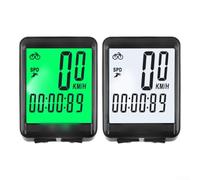 Compteur kilométrique de vélo sans fil étanche multifonction Mesure de la vitesse et de la distance Affichage rétroéclairé LED Installation facile Mise en marche et arrêt automatique précis PVC