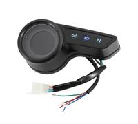 Compteur Kilométrique Double Compteur de Vitesse numérique à LED pour Moto, rétroéclairage, odomètre, km/h, mph, Niveau d'huile, Tableau Bord Universel pour Toutes Les Motos