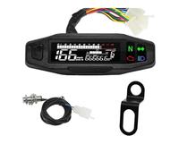 Compteur Kilométrique Double Compteur de Vitesse numérique Universel pour Moto, tachymètre à LED, Tableau Bord, Affichage du Compteur, Support en Y