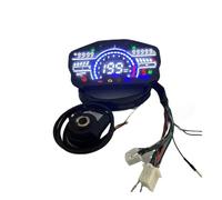 Compteur Kilométrique Double Compteur de Vitesse Universel, odomètre avec tachymètre, jauge Carburant, température l'eau pour Moto pour