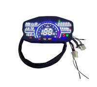 Compteur Kilométrique Double Compteur de Vitesse Universel, odomètre avec tachymètre, jauge Carburant, température l'eau pour Moto pour