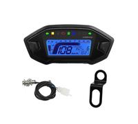 Compteur Kilométrique Double Compteur numérique Universel pour Moto, tachymètre, Vitesse, odomètre, Niveau de Carburant, température l'eau, pour 2,4 cylindres