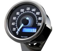 Compteur kilométrique électronique Daytona Velona 60 mm 200 km LED blanc...