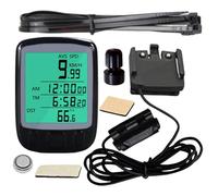 Compteur kilométrique et compteur kilométrique de vélo - Cycle de câble étanche - Ordinateur avec écran LCD - Compteur kilométrique de vélo multifonction - Écran clair - Compteur kilométrique pour