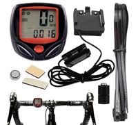 Compteur kilométrique et compteur kilométrique pour vélo,Compteur kilométrique et compteur de vélo | Compteur kilométrique de vélo avec écran LCD étanche filaire - Tracker de kilométrage de vélo