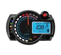 Compteur kilométrique Jauge de vitesse numérique universelle pour moto, 7 couleurs, MAX 2023 KM/H, tableau de bord RX2N, odomètre, Instrument de compteur de vitesse, 299