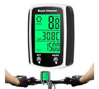 Compteur kilométrique pour vélo, Compteur kilométrique avec écran rétroéclairé pour vélos mph avec câble résistant à l'eau