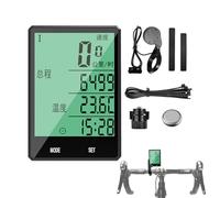 Compteur kilométrique pour vélo - Compteur kilométrique numérique imperméable | Ordinateur pour vélo sans fil imperméable avec écran LCD de 7 cm | Pour cyclistes principaux et nocturnes avec poignée
