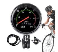 Compteur Kilométrique pour Vélo,Cyclocomputer Mécanique avec Compteur Kilométrique - de Vitesse Mécanique pour Cyclisme,pour Scooter Moto Vélo VTT Route Tout Terrain Ville Quotidien