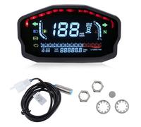 Compteur kilométrique universel pour moto, compteur de vitesse numérique à LED LCD, tachymètre, instrument