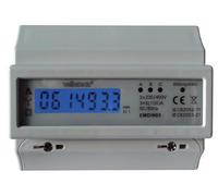 COMPTEUR KWH TRIPHASÉ POUR MONTAGE SUR RAIL DIN - 7 MODULES - EMDIN03