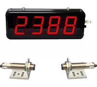 Compteur Laser à 4 Chiffres Numériques, Compteur Numérique à Double LED Plus Moins, Distance De Tir Laser De 20 M, Compte Jusqu’à 9999 Peut Utiliser La Ligne De Production