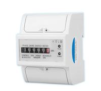 Compteur ¨¦lectrique single phase meter 220V Compteur Chantier Monophase d'¨¦nergie Compteur ¨¦lectrique Num¨¦rique sur Rail Sur DIN Rail 2 Ligne 4P Compteur Gewerbe, Industrie & Wissenschaft
