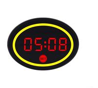 Compteur LED pour moto, Voltage et Thermomètre, Étanche Compteur | Pour Conduite Quotidienne, 4 Fonctions Clés, Idéal Motards, Boîtier ABS, 9-24V DC