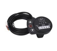 Compteur LED pour vélo électrique 36 V/48 V, panneau d’affichage sans fil pour contrôleur KT, affiche la vitesse, le niveau de batterie et l’état de l’interrupteur des phares ; (Connecteur commun)