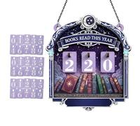 Compteur « Livres Lire Cette année » - d'immatriculation 30 - Décoration de Table en Bois - pour la Maison, la Chambre à Coucher, Le Bureau, la bibliothèque, la bibliothèque