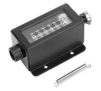 Compteur Manuel 6 Chiffres D94-S 0-999999 Réinitialisation Mécanique pour Imprimante Perforatrice Compteur de Tirage et Clics Haute Précision pour Techniciens Professionnels