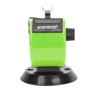 Compteur Manuel Berm, Outil de comptage mécanique à 4 Chiffres, Coque en Plastique ABS, avec Base à Crochet (Vert)