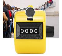 Compteur Manuel Compact Berm avec Bouton de Réinitialisation en Plastique, Outil de Montage Sportif de qualité Supérieure pour la Tenue de Dossiers, Plastique ABS Orange 4,6 X 3,3 Cm (Yellow)