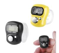 Compteur Manuel,Compteur Digital,2 Pcs Compteur Clicker,Compteur Numérique,Compteur Electronique,Compteur électronique,Compteur Numeration,Compte-Rangs,Compteur de Doigts Électronique LED à 5 Chiffres